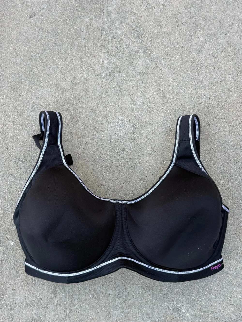 Freya Active Sonic Underwire Sports Bra Black 34G preloved